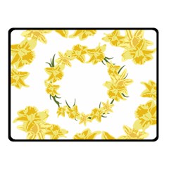 Daffodils Illustration  Fleece Blanket (small)