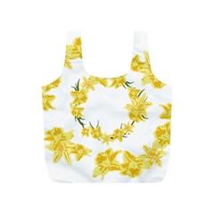 Daffodils Illustration  Full Print Recycle Bags (s)  by vanessagf