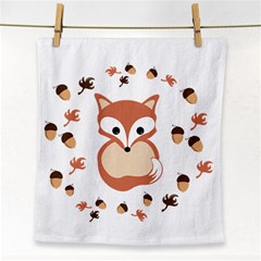 Fox In Autumn Face Towel by vanessagf