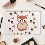 Fox In Autumn Cosmetic Bag (Large)  Front