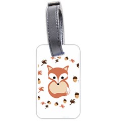 Fox In Autumn Luggage Tags (one Side)  by vanessagf