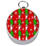 Christmas tree pattern - red Silver Compasses Front