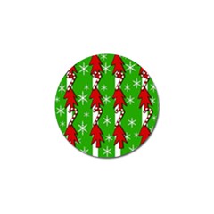 Christmas Pattern - Green Golf Ball Marker (10 Pack) by Valentinaart