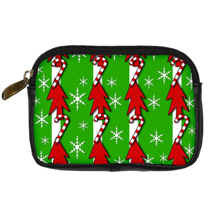 Christmas pattern - green Digital Camera Cases