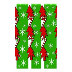 Christmas Pattern - Green Shower Curtain 48  X 72  (small)  by Valentinaart