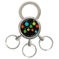 Christmas Balls 3-ring Key Chains by Valentinaart