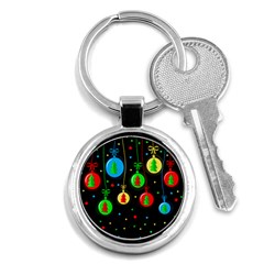 Christmas Balls Key Chains (round)  by Valentinaart