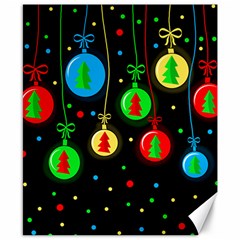 Christmas Balls Canvas 8  X 10  by Valentinaart