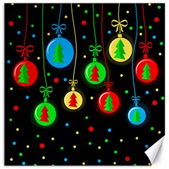 Christmas Balls Canvas 12  X 12   by Valentinaart