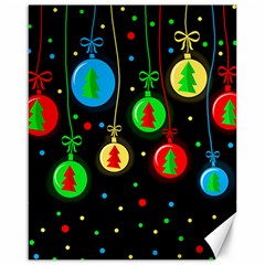 Christmas Balls Canvas 16  X 20   by Valentinaart