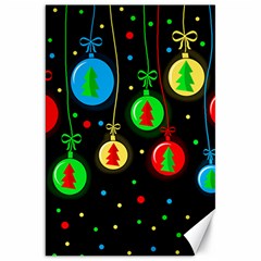 Christmas Balls Canvas 20  X 30   by Valentinaart