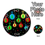 Christmas balls Playing Cards 54 (Round)  Front - Spade7