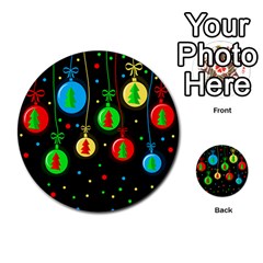 Christmas Balls Multi-purpose Cards (round)  by Valentinaart