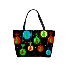 Christmas Balls Shoulder Handbags by Valentinaart