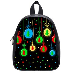 Christmas Balls School Bags (small)  by Valentinaart