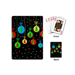 Christmas Balls Playing Cards (mini)  by Valentinaart