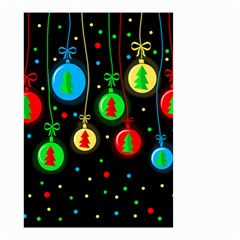 Christmas Balls Small Garden Flag (two Sides) by Valentinaart