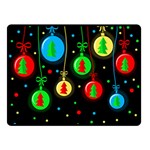 Christmas balls Double Sided Fleece Blanket (Small)  45 x34  Blanket Back