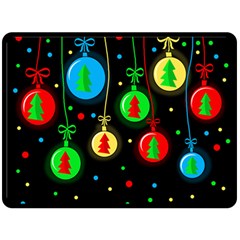 Christmas Balls Double Sided Fleece Blanket (large)  by Valentinaart