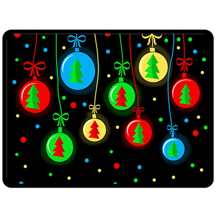 Christmas balls Double Sided Fleece Blanket (Large) 