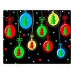 Christmas balls Double Sided Flano Blanket (Large)  80 x60  Blanket Front