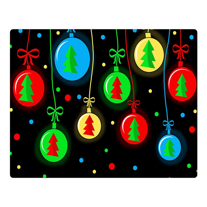 Christmas balls Double Sided Flano Blanket (Large) 