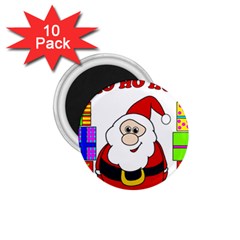 Santa Claus Pattern - Transparent 1 75  Magnets (10 Pack)  by Valentinaart