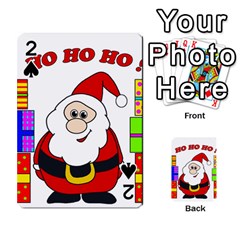 Santa Claus Pattern - Transparent Playing Cards 54 Designs 