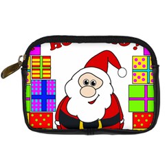 Santa Claus Pattern - Transparent Digital Camera Cases by Valentinaart