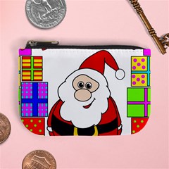 Santa Claus Pattern - Transparent Mini Coin Purses by Valentinaart