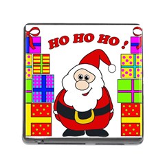 Santa Claus Pattern - Transparent Memory Card Reader (square) by Valentinaart