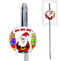 Santa Claus Pattern - Transparent Book Mark by Valentinaart