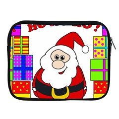 Santa Claus Pattern - Transparent Apple Ipad 2/3/4 Zipper Cases by Valentinaart