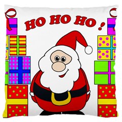 Santa Claus Pattern - Transparent Standard Flano Cushion Case (one Side) by Valentinaart