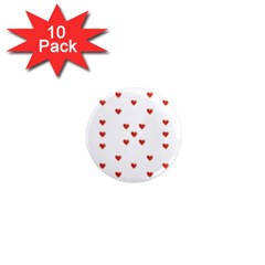 Cute Hearts Motif Pattern 1  Mini Magnet (10 Pack)  by dflcprints