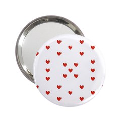 Cute Hearts Motif Pattern 2 25  Handbag Mirrors