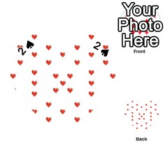 Cute Hearts Motif Pattern Playing Cards 54 (heart) 