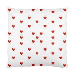 Cute Hearts Motif Pattern Standard Cushion Case (two Sides) by dflcprints