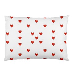 Cute Hearts Motif Pattern Pillow Case by dflcprints