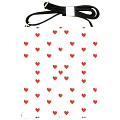 Cute Hearts Motif Pattern Shoulder Sling Bags by dflcprints