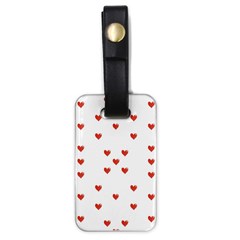 Cute Hearts Motif Pattern Luggage Tags (one Side)  by dflcprints