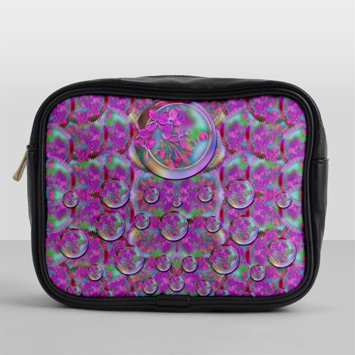 Paradise Of Wonderful Flowers In Eden Mini Toiletries Bags