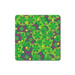 Christmas decor - green Square Magnet Front