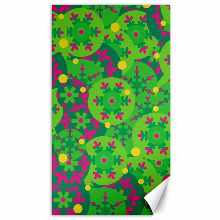 Christmas decor - green Canvas 40  x 72  