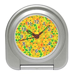 Christmas Decor - Yellow Travel Alarm Clocks by Valentinaart