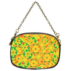 Christmas Decor - Yellow Chain Purses (one Side)  by Valentinaart