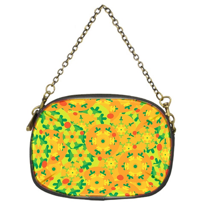 Christmas decor - yellow Chain Purses (One Side) 