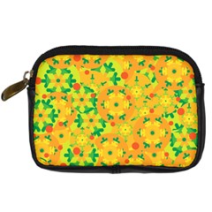 Christmas Decor - Yellow Digital Camera Cases by Valentinaart