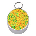 Christmas decor - yellow Mini Silver Compasses Front