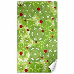 Green Christmas Decor Canvas 40  X 72   by Valentinaart